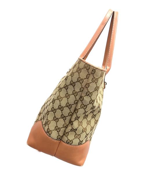 GUCCI（グッチ）GUCCI (グッチ) トートバッグ ベージュ×ブラウン サイズ:実寸サイズにてご確認ください。の古着・服飾アイテム