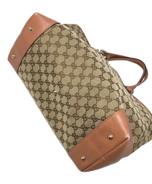 GUCCI（グッチ）GUCCI (グッチ) トートバッグ ベージュ×ブラウン サイズ:実寸サイズにてご確認ください。の古着・服飾アイテム