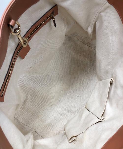 GUCCI（グッチ）GUCCI (グッチ) トートバッグ ベージュ×ブラウン サイズ:実寸サイズにてご確認ください。の古着・服飾アイテム