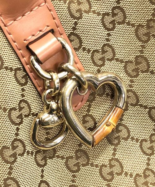 GUCCI（グッチ）GUCCI (グッチ) トートバッグ ベージュ×ブラウン サイズ:実寸サイズにてご確認ください。の古着・服飾アイテム