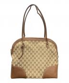 GUCCIグッチ）の古着「トートバッグ」｜ベージュ×ブラウン