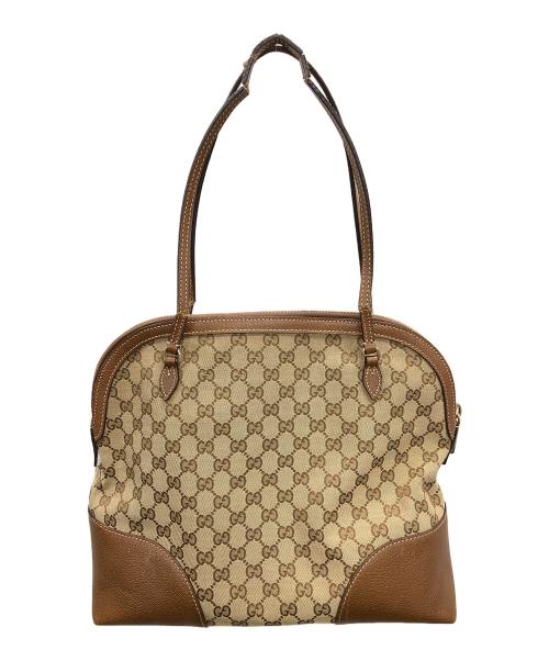 GUCCI（グッチ）GUCCI (グッチ) トートバッグ ベージュ×ブラウン サイズ:実寸サイズにてご確認ください。の古着・服飾アイテム
