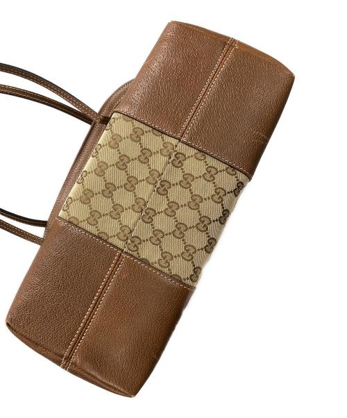 GUCCI（グッチ）GUCCI (グッチ) トートバッグ ベージュ×ブラウン サイズ:実寸サイズにてご確認ください。の古着・服飾アイテム