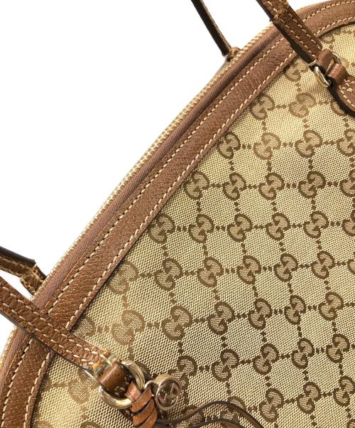 GUCCI（グッチ）GUCCI (グッチ) トートバッグ ベージュ×ブラウン サイズ:実寸サイズにてご確認ください。の古着・服飾アイテム