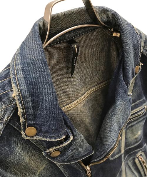 glamb（グラム）glamb (グラム) デニムジャケット コルツデニムライダース 10周年記念 ネイビー サイズ:2の古着・服飾アイテム