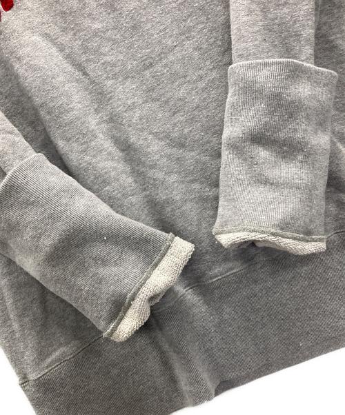 TMT（ティーエムティー）TMT (ティーエムティー) スウェット　VINTAGE FRENCH TERRY PULLOVER（ヴィンテージフレンチテリースプルオーバー） グレー×レッド サイズ:XLの古着・服飾アイテム