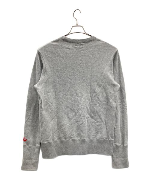 TMT（ティーエムティー）TMT (ティーエムティー) スウェット　VINTAGE FRENCH TERRY PULLOVER（ヴィンテージフレンチテリースプルオーバー） グレー×レッド サイズ:XLの古着・服飾アイテム
