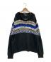 POLO RALPH LAUREN（ポロ・ラルフローレン）の古着「90'S ノルディック柄ヴィンテージニット」｜ブラック×ブルー