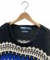 POLO RALPH LAUREN (ポロ・ラルフローレン) 90'S ノルディック柄ヴィンテージニット ブラック×ブルー サイズ:XXL：7000円