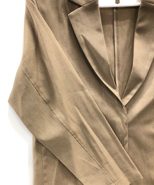SOEJU（ソージュ）SOEJU (ソージュ) テーラードジャケット ライトリネン混ジャケット ベージュ サイズ:Mの古着・服飾アイテム