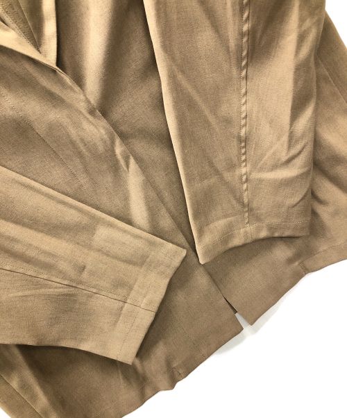 SOEJU（ソージュ）SOEJU (ソージュ) テーラードジャケット ライトリネン混ジャケット ベージュ サイズ:Mの古着・服飾アイテム