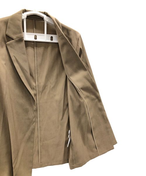 SOEJU（ソージュ）SOEJU (ソージュ) テーラードジャケット ライトリネン混ジャケット ベージュ サイズ:Mの古着・服飾アイテム