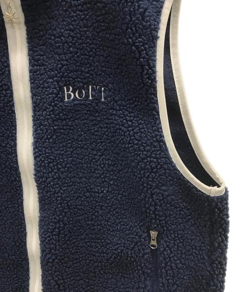 BoTT（ボット）BoTT (ボット) Full Zip Fleece Vest（フル ジップ フリース ベスト） ブルー サイズ:Lの古着・服飾アイテム