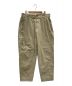 LOOPE（ルーペ）の古着「パンツ　OUTSIDE PLEATED TROUSERS（アウトサイドプリーツトラウザーズ）」｜ベージュ