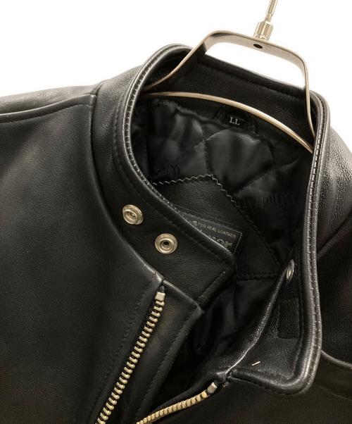 Wind Armor（ウィンドアーマー）Wind Armor (ウィンドアーマー) レザージャケット シングルライダースジャケット ブラック サイズ:LLの古着・服飾アイテム