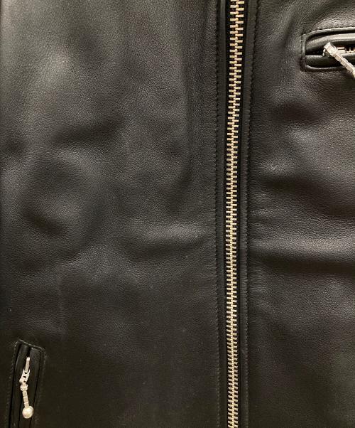 Wind Armor（ウィンドアーマー）Wind Armor (ウィンドアーマー) レザージャケット シングルライダースジャケット ブラック サイズ:LLの古着・服飾アイテム