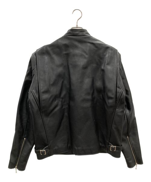 Wind Armor（ウィンドアーマー）Wind Armor (ウィンドアーマー) レザージャケット シングルライダースジャケット ブラック サイズ:LLの古着・服飾アイテム