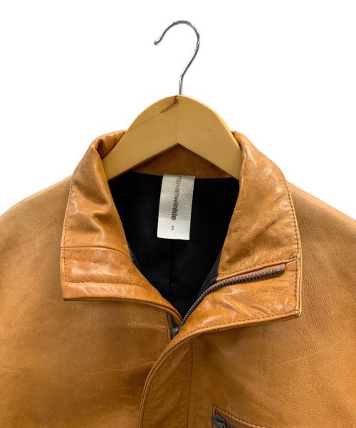ripvanwinkle（リップヴァンウィンクル）ripvanwinkle (リップヴァンウィンクル) レザージャケット ブラウン サイズ:3の古着・服飾アイテム