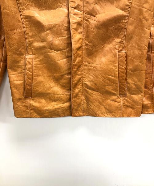 ripvanwinkle（リップヴァンウィンクル）ripvanwinkle (リップヴァンウィンクル) レザージャケット ブラウン サイズ:3の古着・服飾アイテム