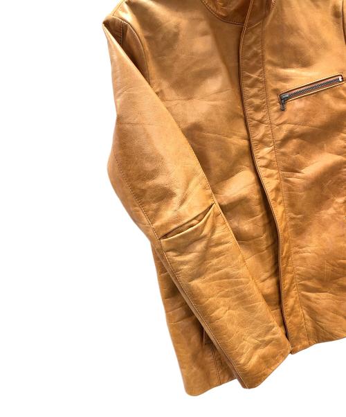 ripvanwinkle（リップヴァンウィンクル）ripvanwinkle (リップヴァンウィンクル) レザージャケット ブラウン サイズ:3の古着・服飾アイテム