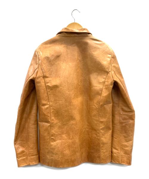 ripvanwinkle（リップヴァンウィンクル）ripvanwinkle (リップヴァンウィンクル) レザージャケット ブラウン サイズ:3の古着・服飾アイテム