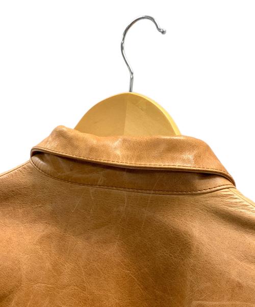 ripvanwinkle（リップヴァンウィンクル）ripvanwinkle (リップヴァンウィンクル) レザージャケット ブラウン サイズ:3の古着・服飾アイテム