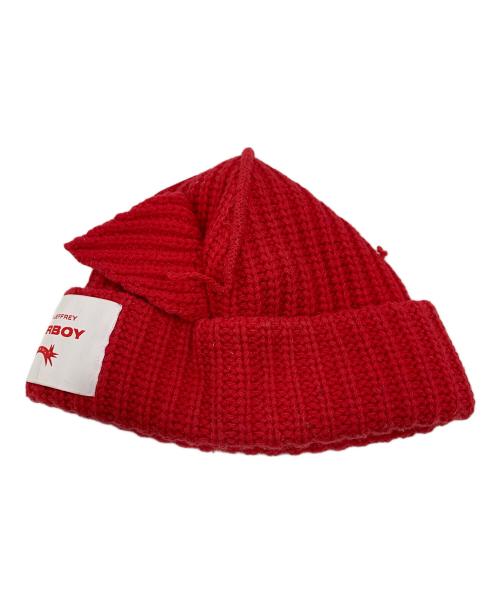 LOVERBOY（ラヴァーボーイ）LOVERBOY (ラヴァーボーイ) ニット帽 レッド サイズ:実寸サイズにてご確認ください。の古着・服飾アイテム