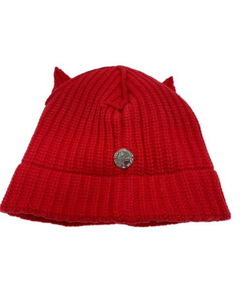 LOVERBOY（ラヴァーボーイ）LOVERBOY (ラヴァーボーイ) ニット帽 レッド サイズ:実寸サイズにてご確認ください。の古着・服飾アイテム