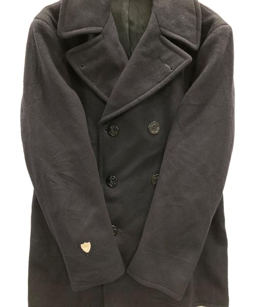 U'S NAVY（ユーエスネイビー）U'S NAVY (ユーエスネイビー) 60s ヴィンテージPコート(内部ステンシル有) ブラック サイズ:実寸サイズにてご確認ください。の古着・服飾アイテム