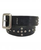 SUGAR CANEシュガーケーン）の古着「レザーベルト」｜ブラック