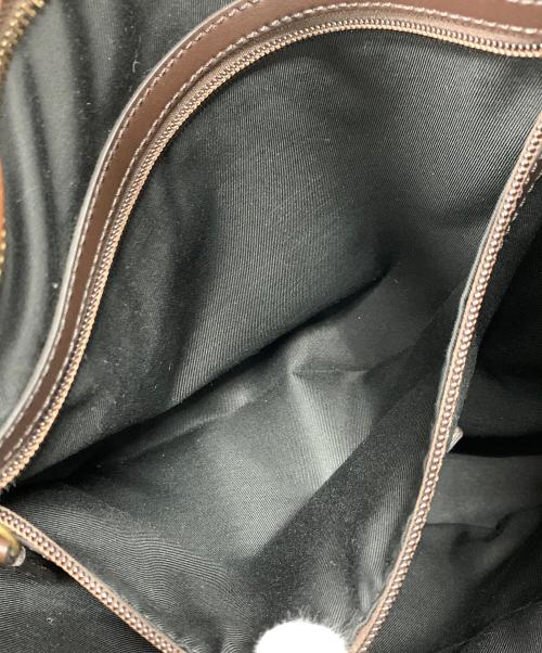 COACH（コーチ）COACH (コーチ) レザーショルダーバッグ ブラック×ブラウン サイズ:実寸サイズにてご確認ください。の古着・服飾アイテム