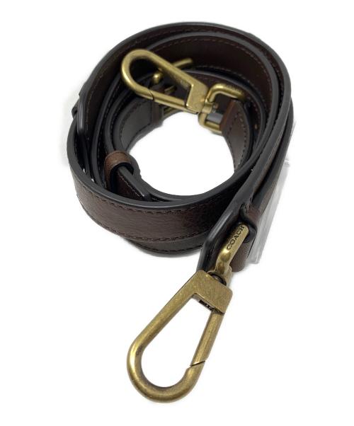 COACH（コーチ）COACH (コーチ) レザーショルダーバッグ ブラック×ブラウン サイズ:実寸サイズにてご確認ください。の古着・服飾アイテム