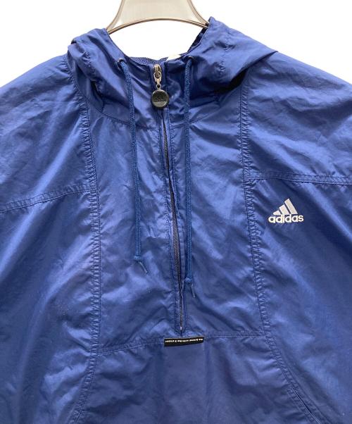 adidas（アディダス）adidas (アディダス) 90's ヴィンテージアノラックパーカー　刺繍ロゴ ネイビー サイズ:Lの古着・服飾アイテム