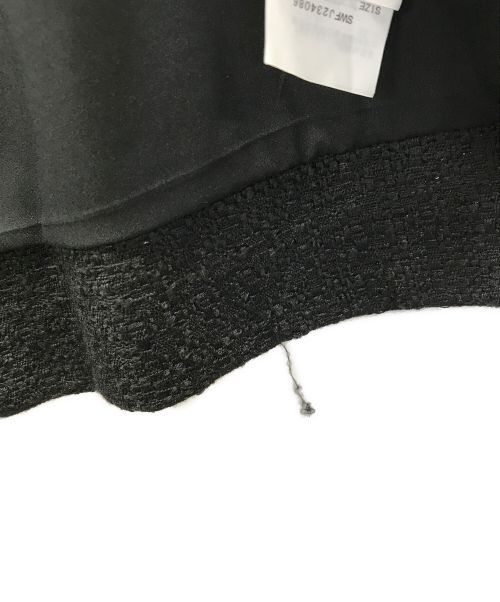 Snidel（スナイデル）Snidel (スナイデル) クラシックツイードジャケット ブラック サイズ:1の古着・服飾アイテム