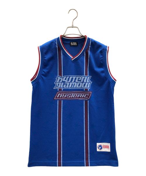 Hysteric Glamour（ヒステリックグラマー）Hysteric Glamour (ヒステリックグラマー) LINE（ライン） オーバーサイズノースリーブ ブルー サイズ:FREEの古着・服飾アイテム