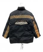 NIKEナイキ）の古着「ダウンジャケット」｜ブラック×ゴールド