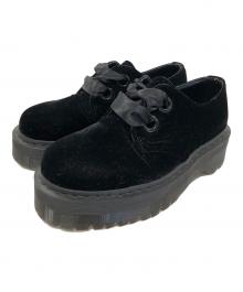 Dr.Martens（ドクターマーチン）の古着「厚底ベロアシューズ」｜ブラック