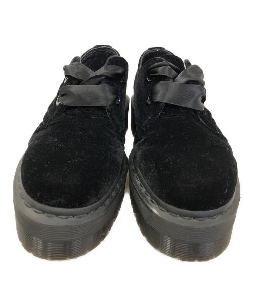 Dr.Martens（ドクターマーチン）Dr.Martens (ドクターマーチン) 厚底ベロアシューズ ブラック サイズ:25の古着・服飾アイテム