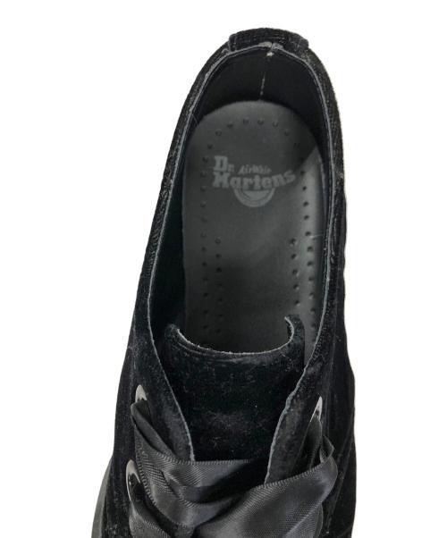 Dr.Martens（ドクターマーチン）Dr.Martens (ドクターマーチン) 厚底ベロアシューズ ブラック サイズ:25の古着・服飾アイテム