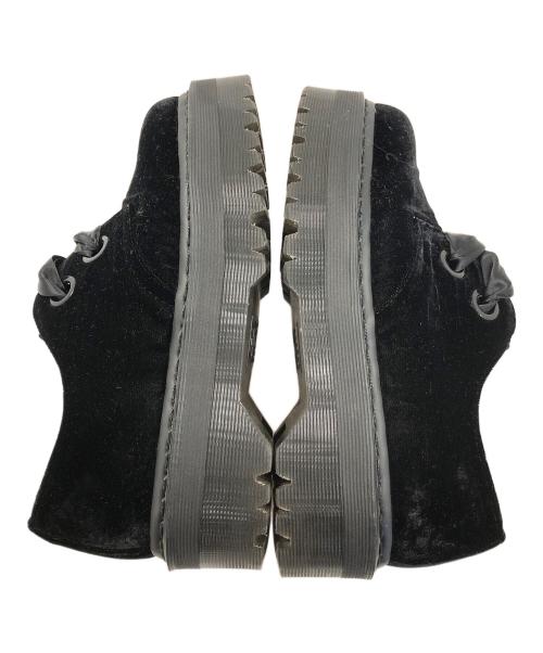 Dr.Martens（ドクターマーチン）Dr.Martens (ドクターマーチン) 厚底ベロアシューズ ブラック サイズ:25の古着・服飾アイテム