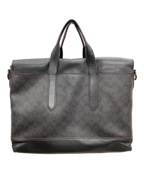 COACH（コーチ）COACH (コーチ) 2WAYバッグ ハンドバッグ ショルダーバッグ シグネチャー ハミルトン ポートフォリオ ブリーフ ブラック サイズ:実寸サイズにてご確認ください。の古着・服飾アイテム