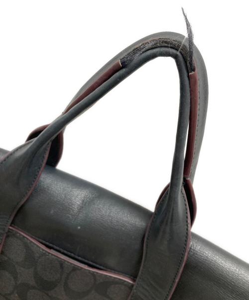 COACH（コーチ）COACH (コーチ) 2WAYバッグ ハンドバッグ ショルダーバッグ シグネチャー ハミルトン ポートフォリオ ブリーフ ブラック サイズ:実寸サイズにてご確認ください。の古着・服飾アイテム