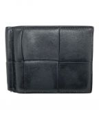 BOTTEGA VENETAボッテガベネタ）の古着「クリップ付２つ折り財布」｜ブラック