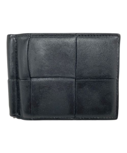 BOTTEGA VENETA（ボッテガベネタ）BOTTEGA VENETA (ボッテガベネタ) クリップ付２つ折り財布 ブラック サイズ:実寸サイズをご確認ください。の古着・服飾アイテム