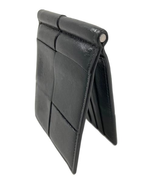 BOTTEGA VENETA（ボッテガベネタ）BOTTEGA VENETA (ボッテガベネタ) クリップ付２つ折り財布 ブラック サイズ:実寸サイズをご確認ください。の古着・服飾アイテム