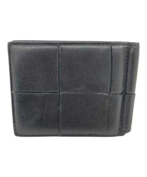 BOTTEGA VENETA（ボッテガベネタ）BOTTEGA VENETA (ボッテガベネタ) クリップ付２つ折り財布 ブラック サイズ:実寸サイズをご確認ください。の古着・服飾アイテム