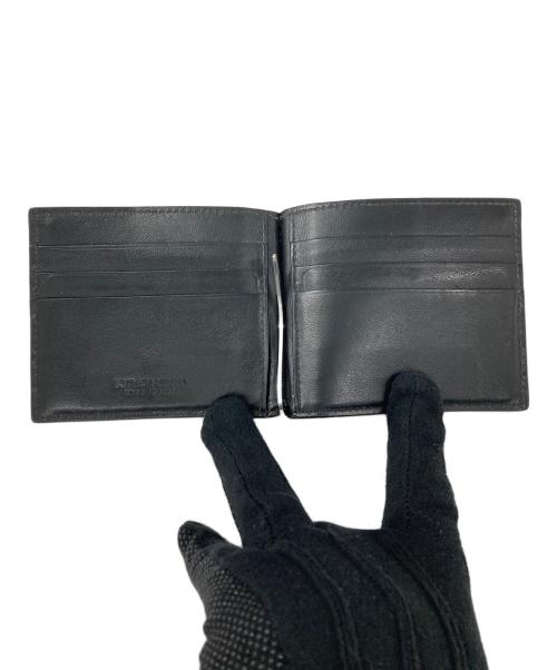 BOTTEGA VENETA（ボッテガベネタ）BOTTEGA VENETA (ボッテガベネタ) クリップ付２つ折り財布 ブラック サイズ:実寸サイズをご確認ください。の古着・服飾アイテム