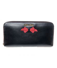 MIU MIU（ミュウミュウ）の古着「長財布」｜ブラック