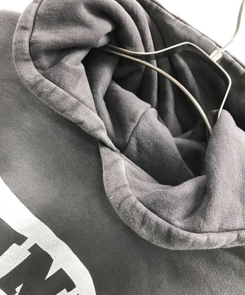 SAINT MICHAEL（セントマイケル）SAINT MICHAEL (セントマイケル) プルオーバーパーカー HOODIE SPINNER（フーディー スピナー） グレー サイズ:XLの古着・服飾アイテム