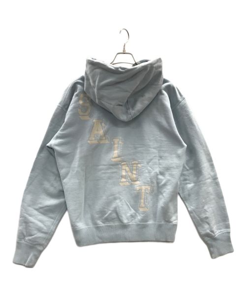 SAINT MICHAEL（セントマイケル）SAINT MICHAEL (セントマイケル) プルオーバーパーカー HOODIE angel（フーディー エンジェル） ブルー サイズ:Lの古着・服飾アイテム
